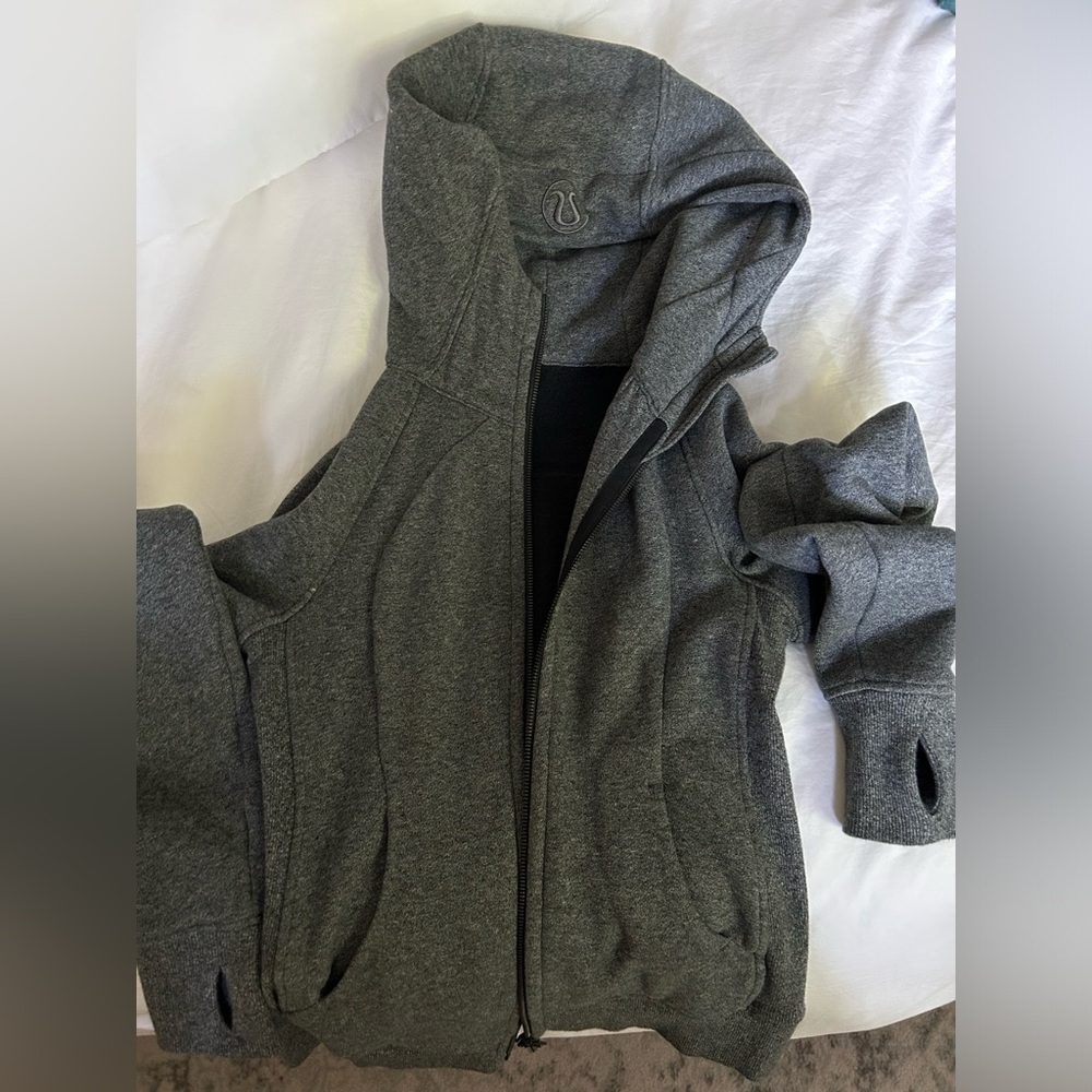 Lululemon Gray Zip-Up Hoodie